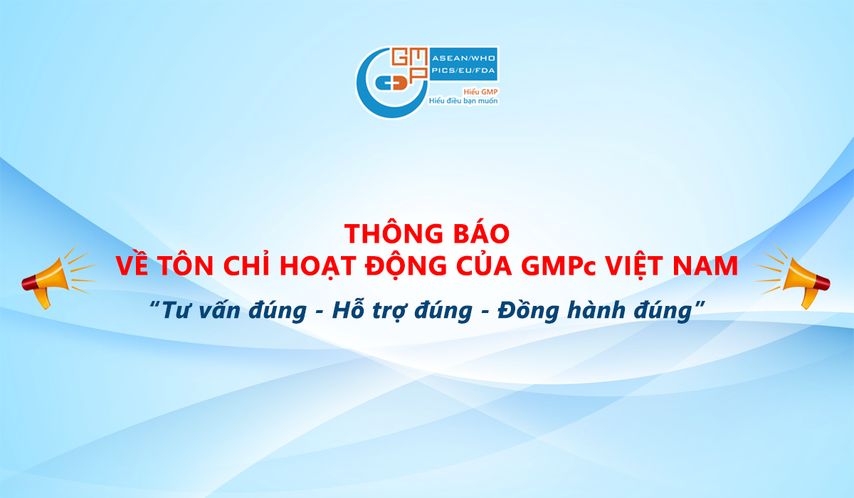 Thông báo về tôn chỉ hoạt động của GMPc Việt Nam