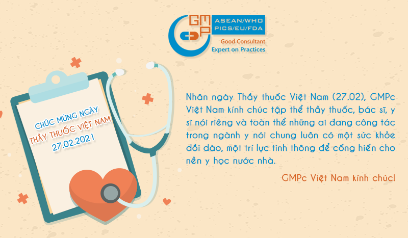 Chúc mừng ngày Thầy thuốc Việt Nam 27-2-2021